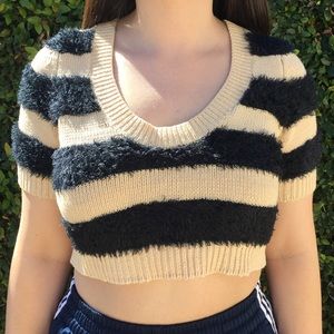 Nasty Gal Fuzzy Crop Top